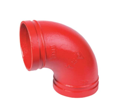 邁克溝槽管件_球鐵溝槽式90度彎頭，F(xiàn)IG# 90