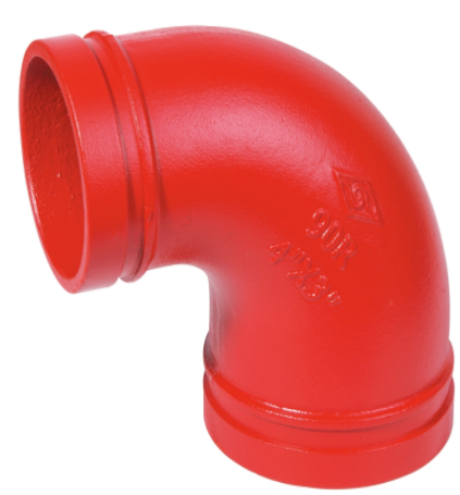 邁克溝槽管件_90度異徑彎頭，F(xiàn)IG#90R