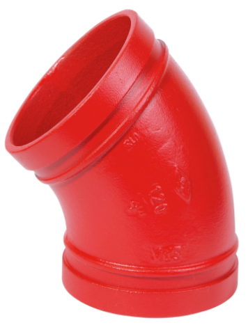 邁克溝槽管件_45°彎頭，F(xiàn)IG#120 