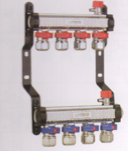 呂豐分水器管件_3375 MD1"G型精品鍛造方體精拋球閥分水器（間距5.0）