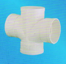 宏岳PVC_U排水管材管件__平面四通