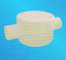 宏岳PVC_U阻燃管材管件__圓接線盒（雙直通）