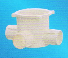 宏岳PVC_U阻燃管材管件__暗裝燈頭深型圓接線盒（三通）