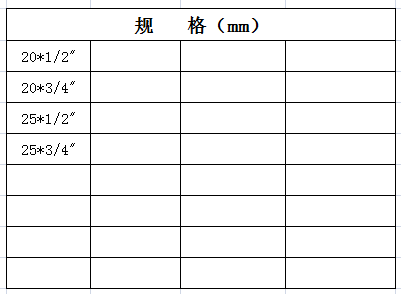 宏岳PP-R管材管件__帶座外螺紋彎頭規(guī)格