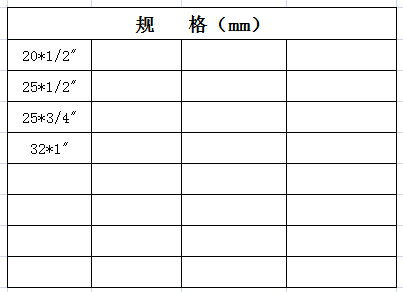 宏岳PB系列__內(nèi)絲直接規(guī)格
