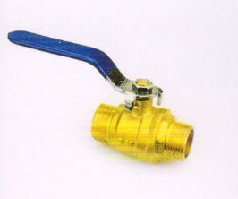 宏岳PE-Xa管材銅質(zhì)快易管件__雙外螺紋球閥