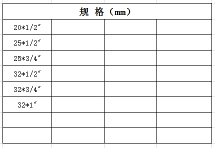 宏岳PE-RT管件_內(nèi)絲三通規(guī)格