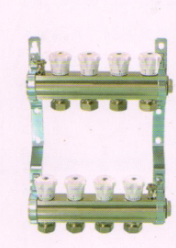 宏岳分集水器系列_手動調節(jié)鍍鎳分集水器