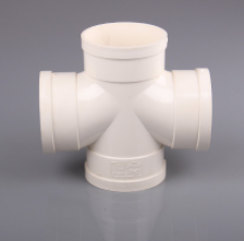 寶路七星PVC排水管管件__順水四通