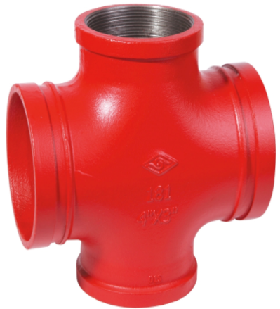 邁克溝槽管件_內絲四通，FIG#181