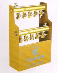 呂豐分水器管件_LF3381 BX1＂G-IV型地暖分水器（間距4.5）