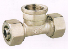 呂豐鋁塑管卡套式_LF305 鋁塑管卡套式-內(nèi)絲三通