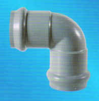 宏岳PVC_U柔性接口管件__雙承90°彎頭